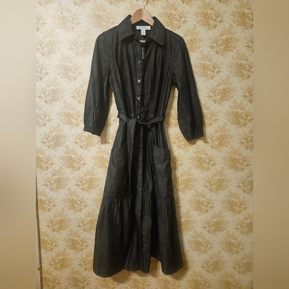 Small Dark Blue Midi Dress TNRHLL By Christie Brinkley